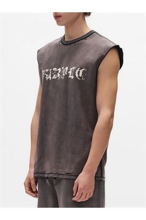 Canotta Gothic in cotone PURPLE BRAND | P103TBSP226BLACK